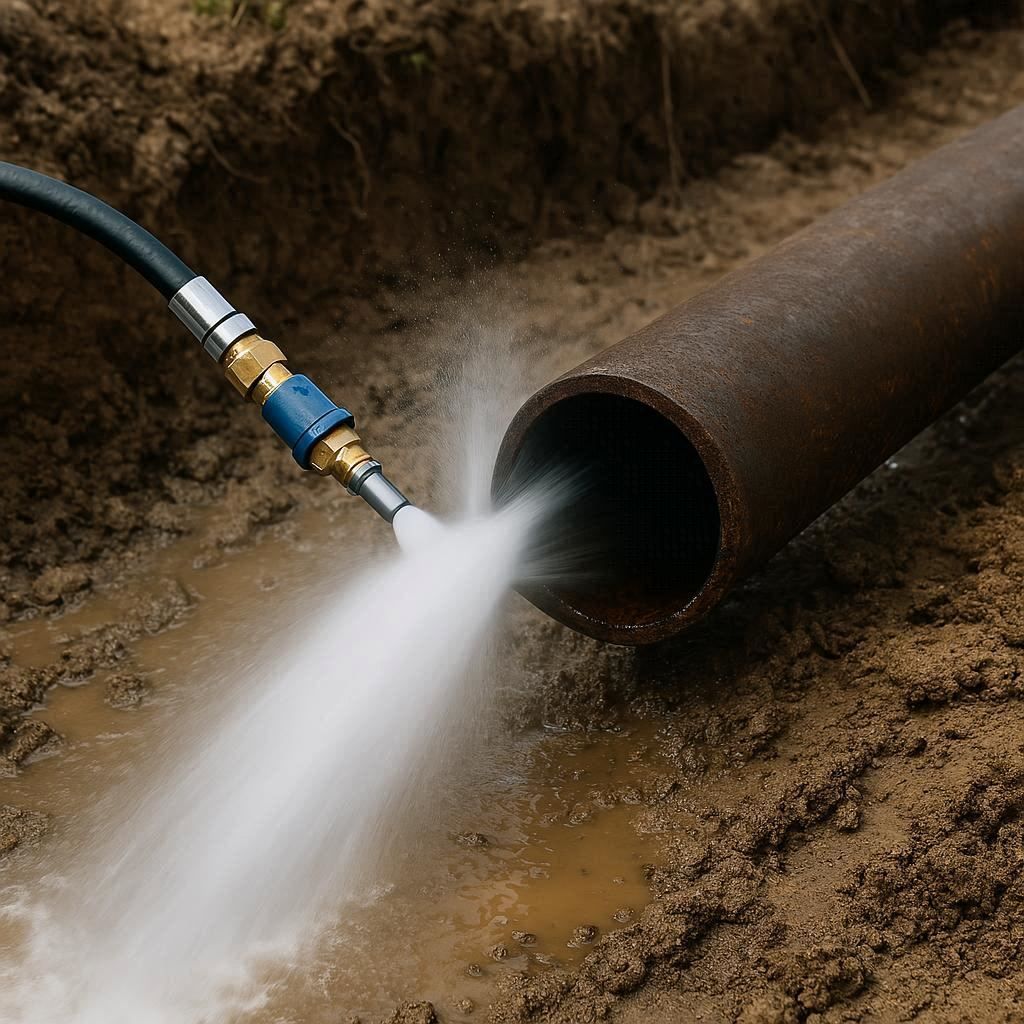 Гидродинамическая прочистка водопроводных труб в Киришах