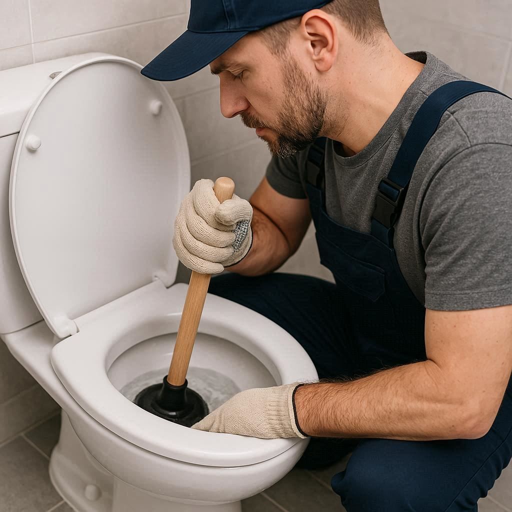 Устранение засора унитаза в Киришах