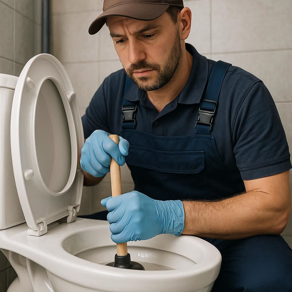Устранение засора унитаза в Киришах